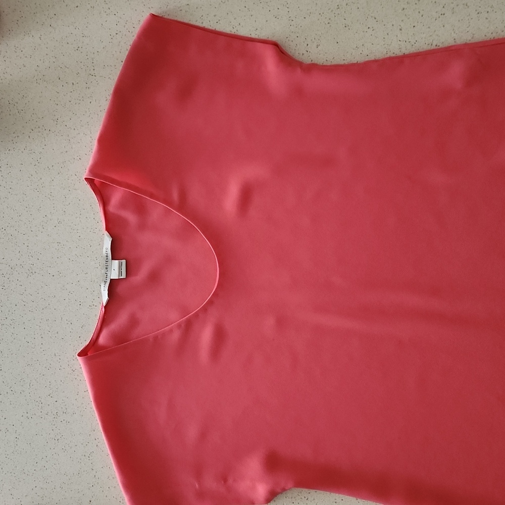 Pink flowy DVF shirt
